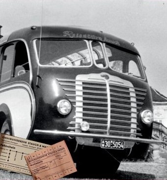 Omnibus des Busunternehmens Karl Stauch Historischer Omnibus der Firma Karl Stauch