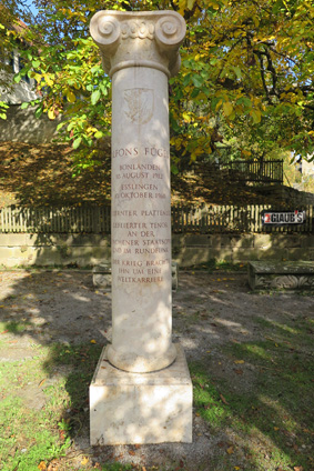 Alfons-Fügel-Gedenksäule in Plattenhardt